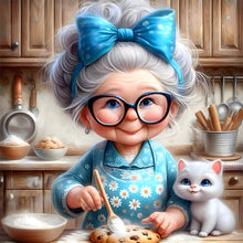 Load image into Gallery viewer, Funny Granny-Full Round Diamond Painting-30x30cm

