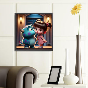 Cartoon-Full Round Diamond Painting-40x40cm