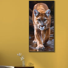 Load image into Gallery viewer, Cougar-Full Round Diamond Painting-45x85cm
