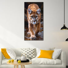 Load image into Gallery viewer, Cougar-Full Round Diamond Painting-45x85cm
