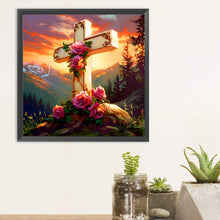 Load image into Gallery viewer, Cross-Full Round Diamond Painting-30x30cm
