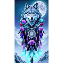 Load image into Gallery viewer, Wolf-Full Round Diamond Painting-40x70cm-Large Size
