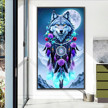 Load image into Gallery viewer, Wolf-Full Round Diamond Painting-40x70cm-Large Size
