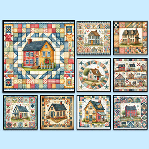 House-Full Round Diamond Painting-40x40cm