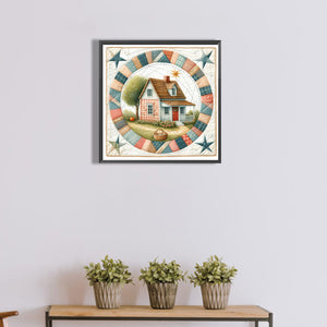 House-Full Round Diamond Painting-40x40cm