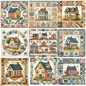 House-Full Round Diamond Painting-40x40cm