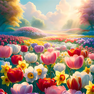 Landscape-Full Round Diamond Painting-30x30cm