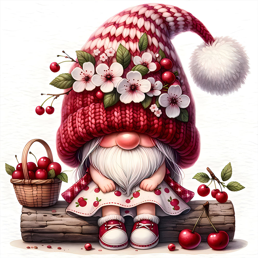 Fruit Gnome-Full Round Diamond Painting-30x30cm