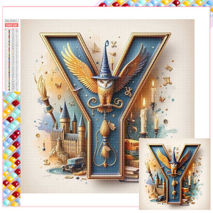 Harry Potter 26 Alphabet-Full Square Diamond Painting-30x30cm