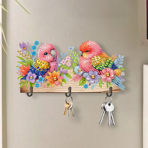 Hummingbird Flower-Diamond Art Craft Wall Hooks
