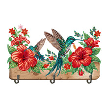 Load image into Gallery viewer, Hummingbird Flower-Diamond Art Craft Wall Hooks
