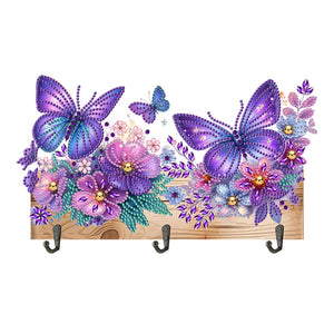 Hummingbird Flower-Diamond Art Craft Wall Hooks