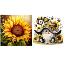 Load image into Gallery viewer, Sunflower-Full Round Diamond Painting-30x30cm
