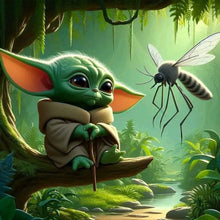 Load image into Gallery viewer, Yoda-Full Round Diamond Painting-40x40cm
