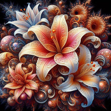 Load image into Gallery viewer, Lily-Full Round Diamond Painting-40x40cm
