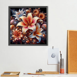 Lily-Full Round Diamond Painting-40x40cm