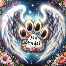 Load image into Gallery viewer, Paw Angel-Full Round Diamond Painting-30x30cm

