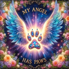 Load image into Gallery viewer, Paw Angel-Full Round Diamond Painting-30x30cm
