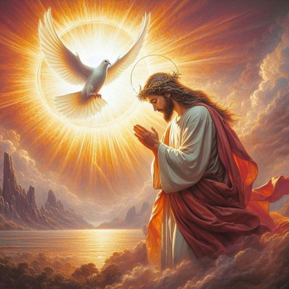 Jesus-Full Round Diamond Painting-40x40cm
