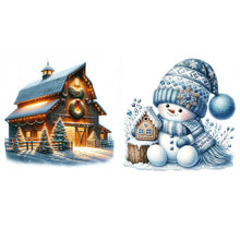 Load image into Gallery viewer, Christmas-Full Round Diamond Painting-30x30cm
