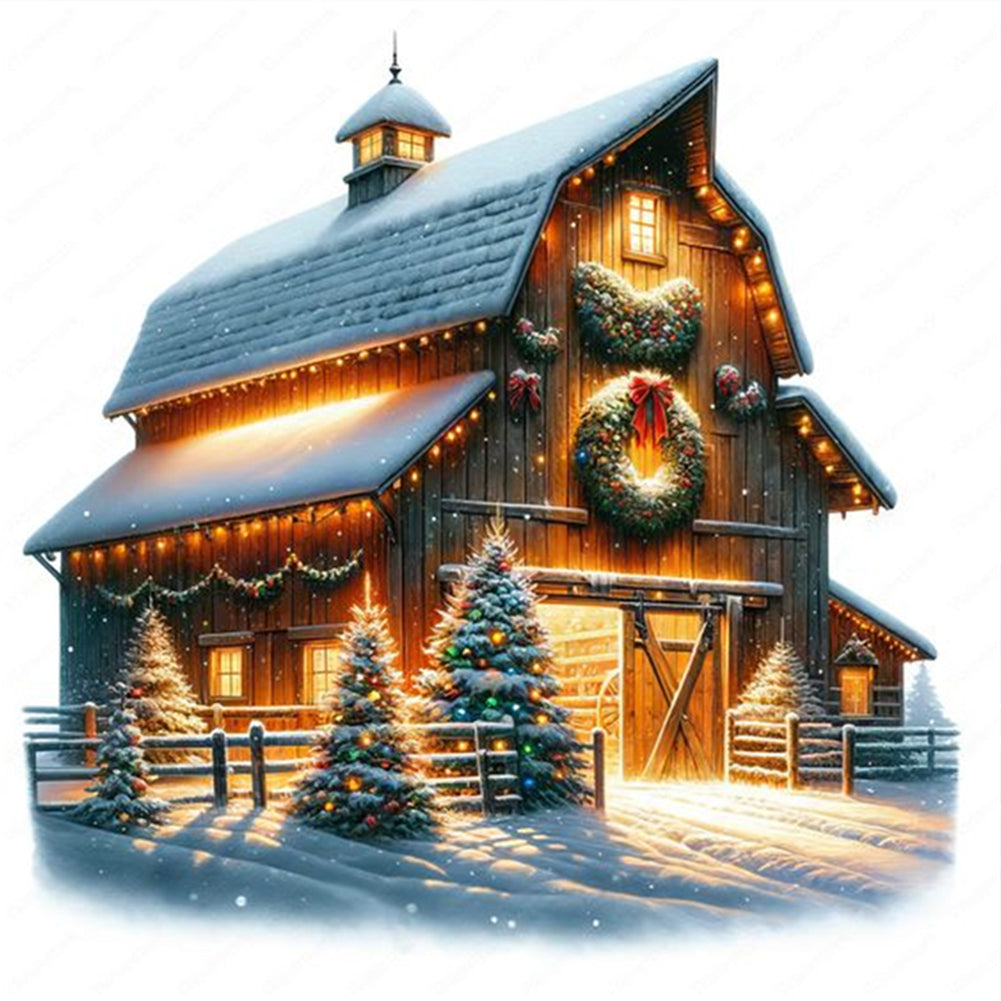 Christmas-Full Round Diamond Painting-30x30cm
