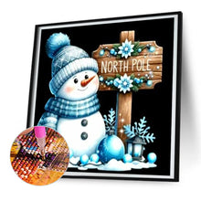 Load image into Gallery viewer, Snowman-Full Round Diamond Painting-30x30cm
