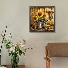 Load image into Gallery viewer, Sunflower-Full Round Diamond Painting-30x30cm
