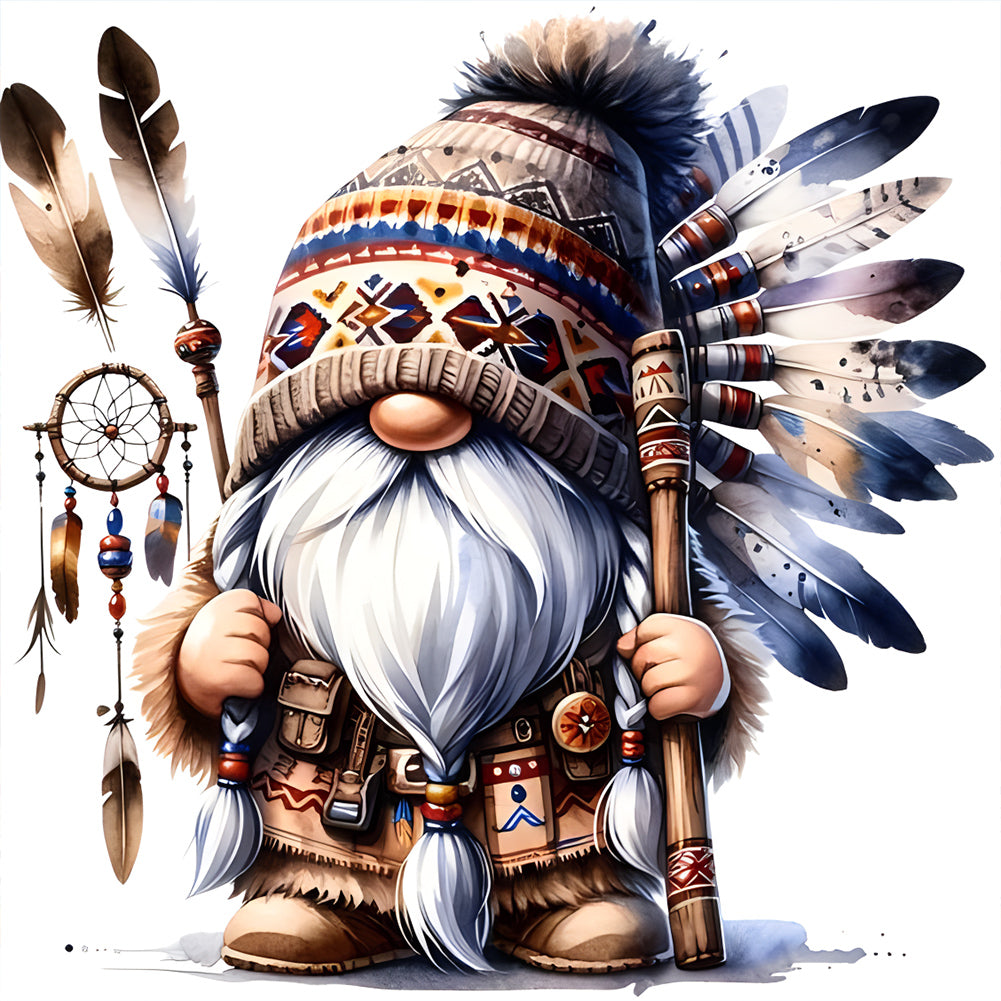 Gnome-Full Round Diamond Painting-30x30cm