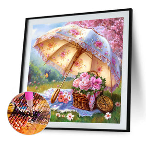 Sun Umbrella-Full Round Diamond Painting-50x50cm