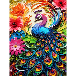 Parrot-Full Round Diamond Painting-30x40cm