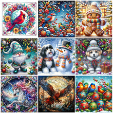 Load image into Gallery viewer, Christmas Animal-Full Round Diamond Painting-40x40cm
