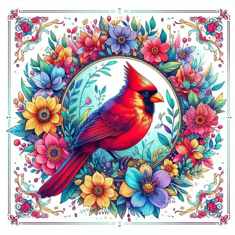 Christmas Animal-Full Round Diamond Painting-40x40cm