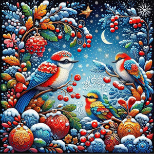 Christmas Animal-Full Round Diamond Painting-40x40cm