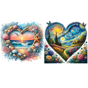 Love Scenery-Full Round Diamond Painting-40x40cm