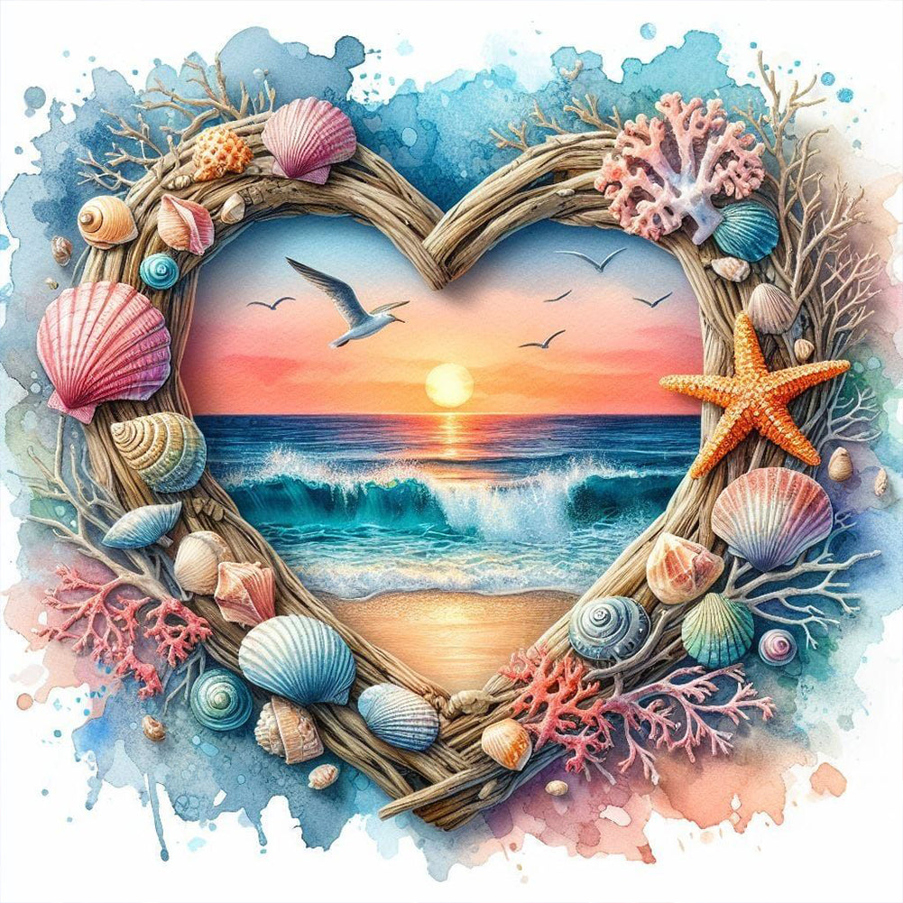 Love Scenery-Full Round Diamond Painting-40x40cm