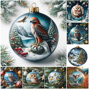 Christmas Animal-Full Round Diamond Painting-30x30cm