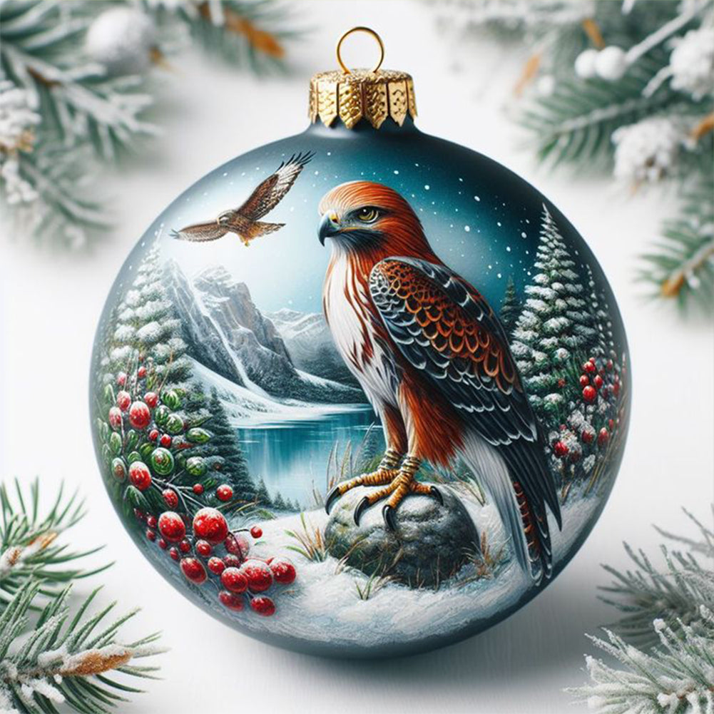 Christmas Animal-Full Round Diamond Painting-30x30cm