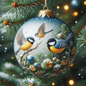 Christmas Animal-Full Round Diamond Painting-30x30cm