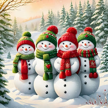 Load image into Gallery viewer, Christmas-Full Round Diamond Painting-30x30cm
