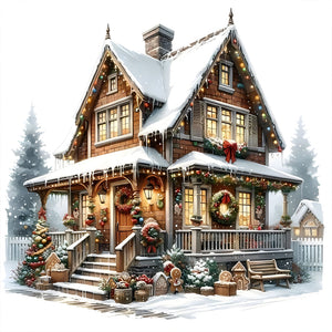 Christmas-Full Round Diamond Painting-30x30cm
