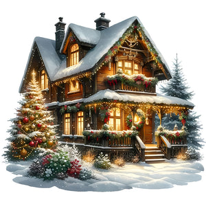 Christmas-Full Round Diamond Painting-30x30cm