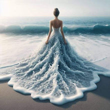 Load image into Gallery viewer, Dress Girl-Full Round Diamond Painting-40x40cm
