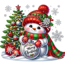 Load image into Gallery viewer, Xmas Snowman-Partial Special Diamond Painting-30x30cm
