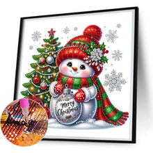 Load image into Gallery viewer, Xmas Snowman-Partial Special Diamond Painting-30x30cm
