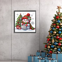 Load image into Gallery viewer, Xmas Snowman-Partial Special Diamond Painting-30x30cm
