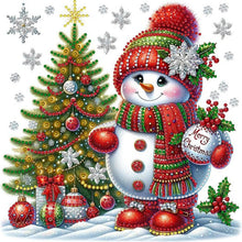 Load image into Gallery viewer, Xmas Snowman-Partial Special Diamond Painting-30x30cm
