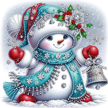 Load image into Gallery viewer, Xmas Snowman-Partial Special Diamond Painting-30x30cm
