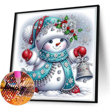 Load image into Gallery viewer, Xmas Snowman-Partial Special Diamond Painting-30x30cm
