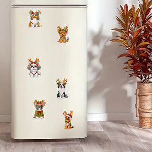 6Pcs/Set Christmas-Diamond Painting Magnet Refrigerator