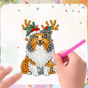 6Pcs/Set Christmas-Diamond Painting Magnet Refrigerator
